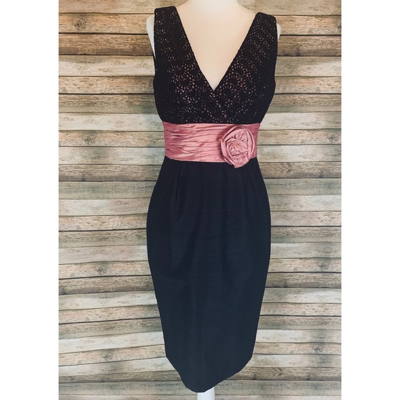 Kay Unger Dresses & Skirts - *Kay Unger Black Sleeveless Silk Cocktail Dress 4